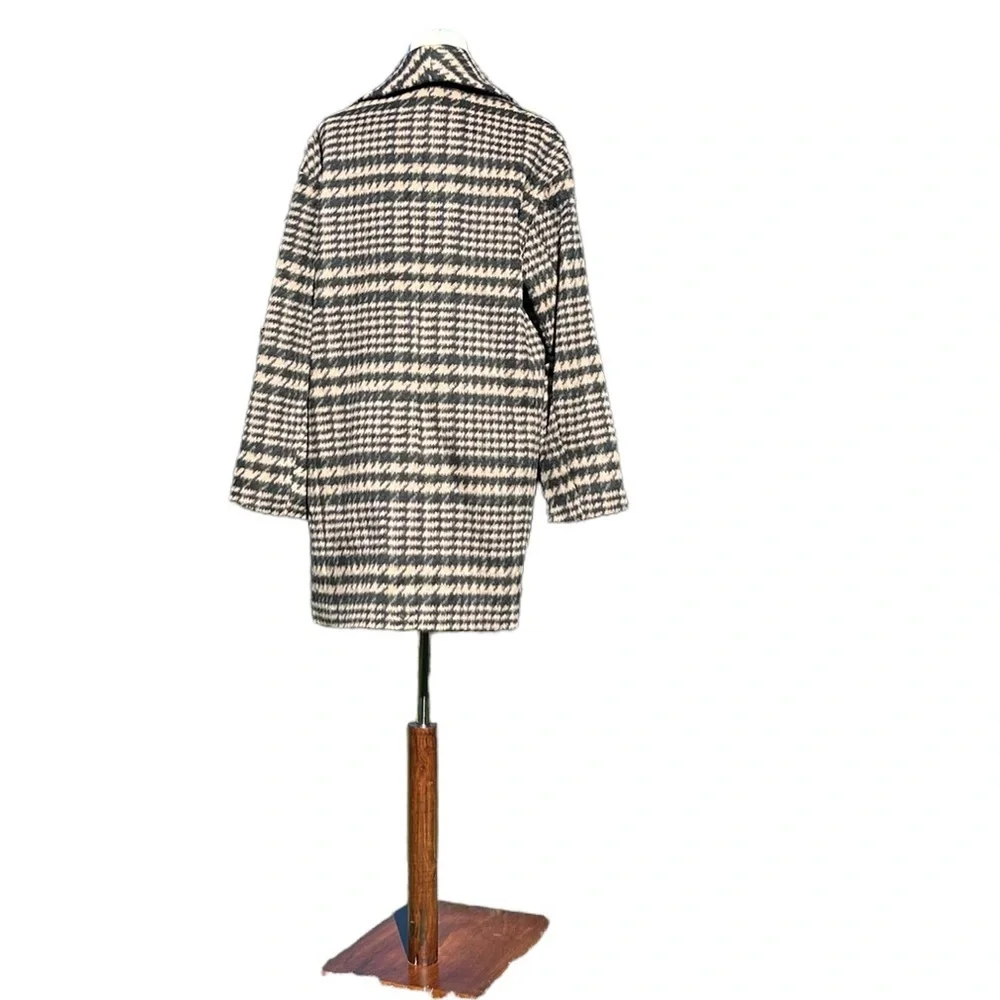 Avec Les Filles Wool Blend Oversized Pea Coat Size Medium - Picture 6 of 11